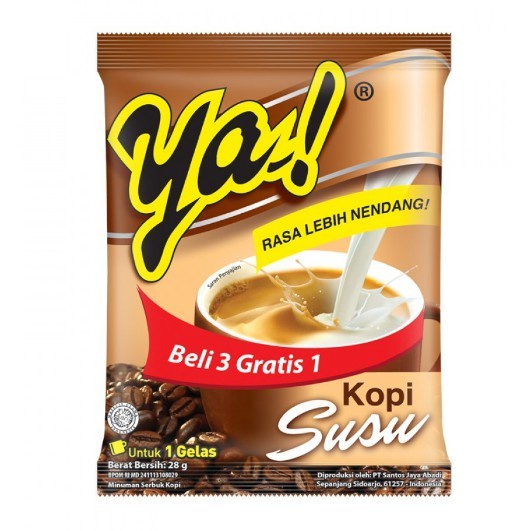 

KOPI SUSU YA KOPI SUSU KAPAL API MEREK YA 1 RENCENG ISI 10 SACHET