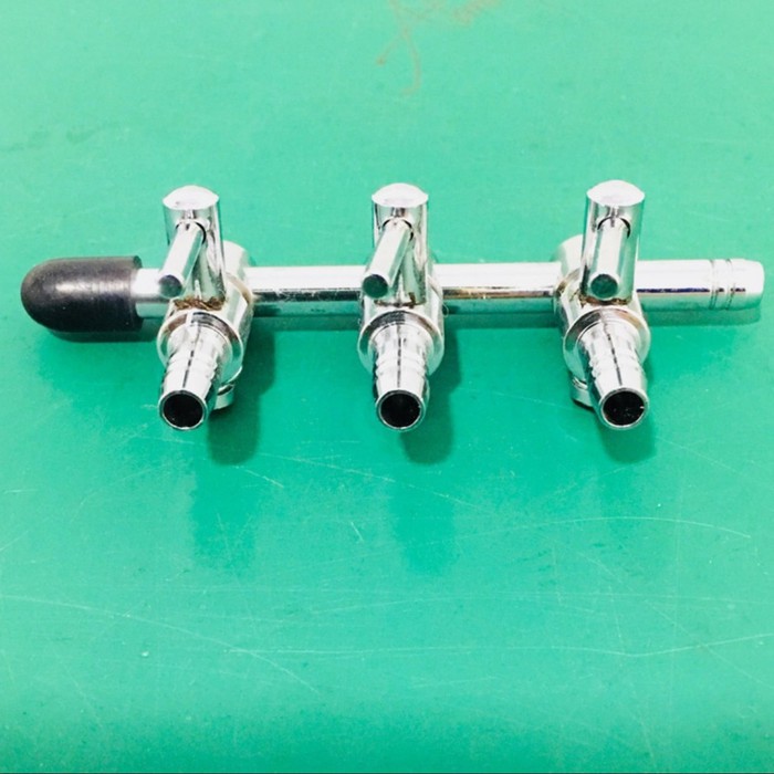Kran nikel 3way / kran udara aerator 3lubang