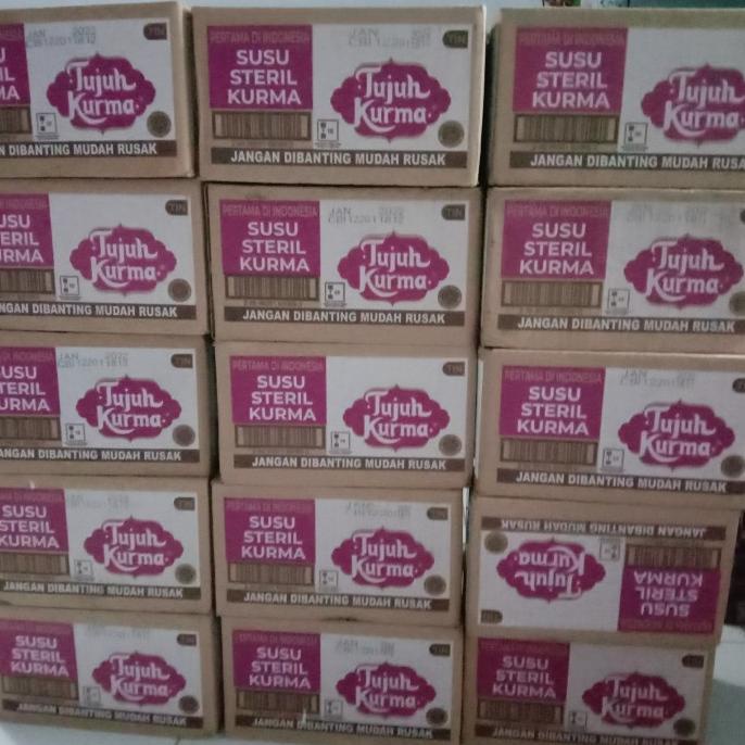 

[COD] Susu Steril Tujuh Kurma 200 ml ( 1Dus Isi 12 Pcs ) [COD]