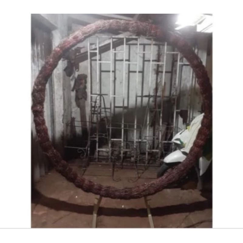 ring dekorasi akar / ring besi akar / ring besi rustic