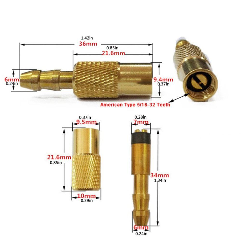 Lanfy Pompa Angin Chuck Klip Tahan Lama Multi-Gunakan Perlengkapan Pompa Sepeda Pump Nozzle Bersepeda Konektor Otomatis Kepala Pompa Angin Inflator