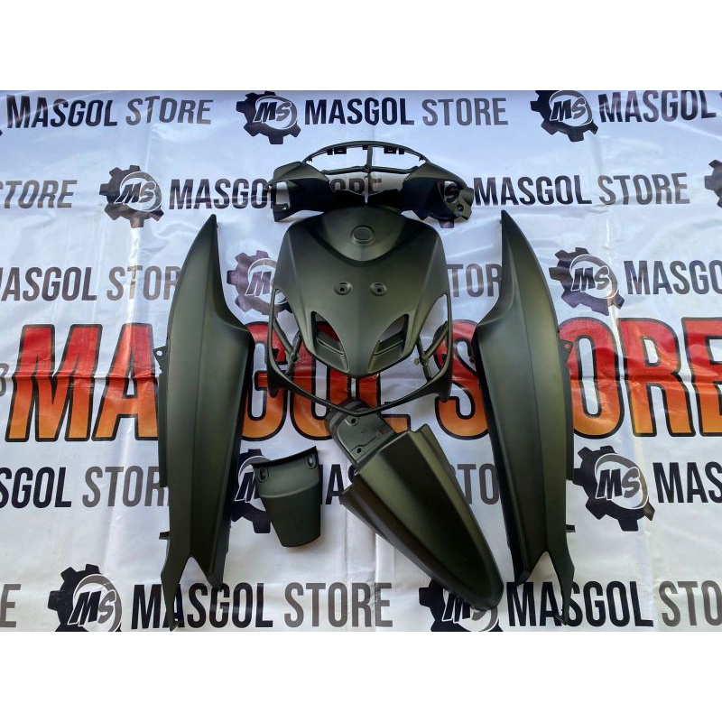 FULL BODY HALUS YAMAHA MIO SMILE HITAM DOFF