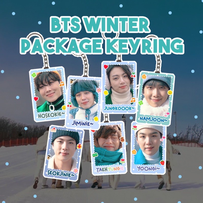 BTS WINTER PACKAGE KEYRING GANTUNGAN KUNCI