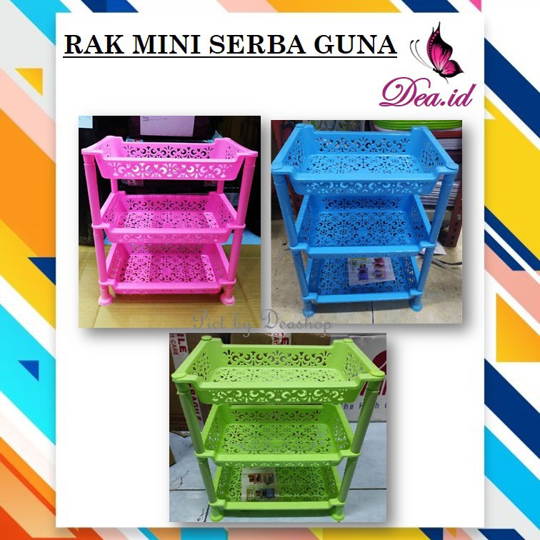 [DEASHOP] RAK MINI SERBAGUNA 3 SUSUN / RAK DAPUR / KOSMETIK MINI SERBAGUNA