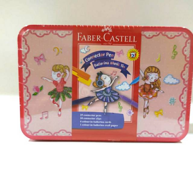 

Faber Castell - Ballerina music tin connector pen