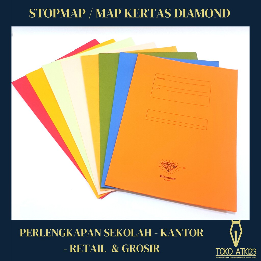 Stopmap / Map Kertas Tebal Folio Merk Diamond