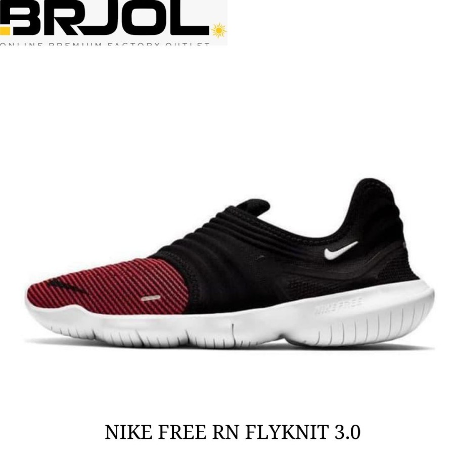 SEPATU LARI NIKE FREE RN FLYKNIT 3.0 AQ5707007 MERAH HITAM