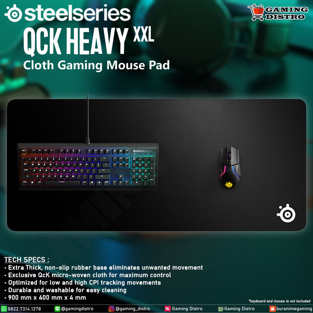 Mousepad Steelseries QCK Heavy XXL Black