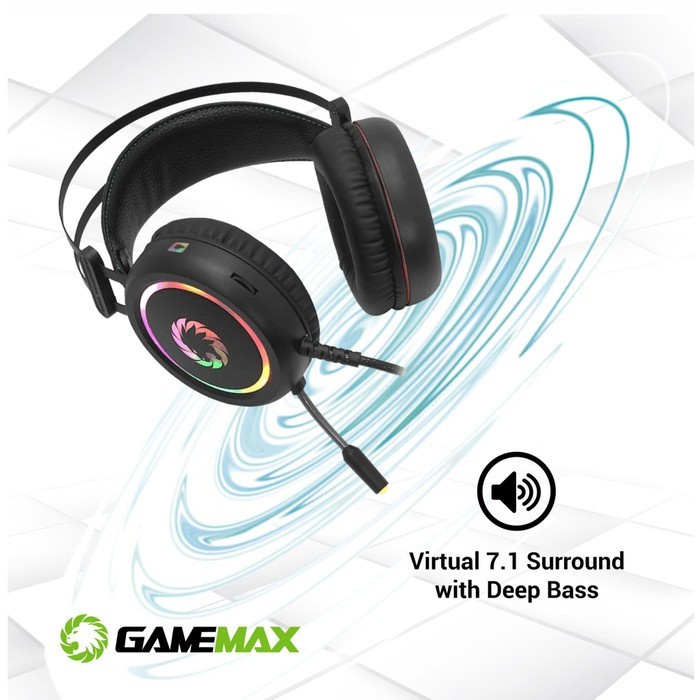 GAMEMAX HG3500 Pro USB 7.1 RGB Gaming Headset Original