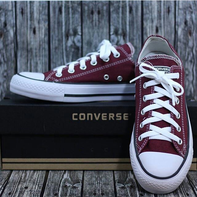 converse merah maroon ori