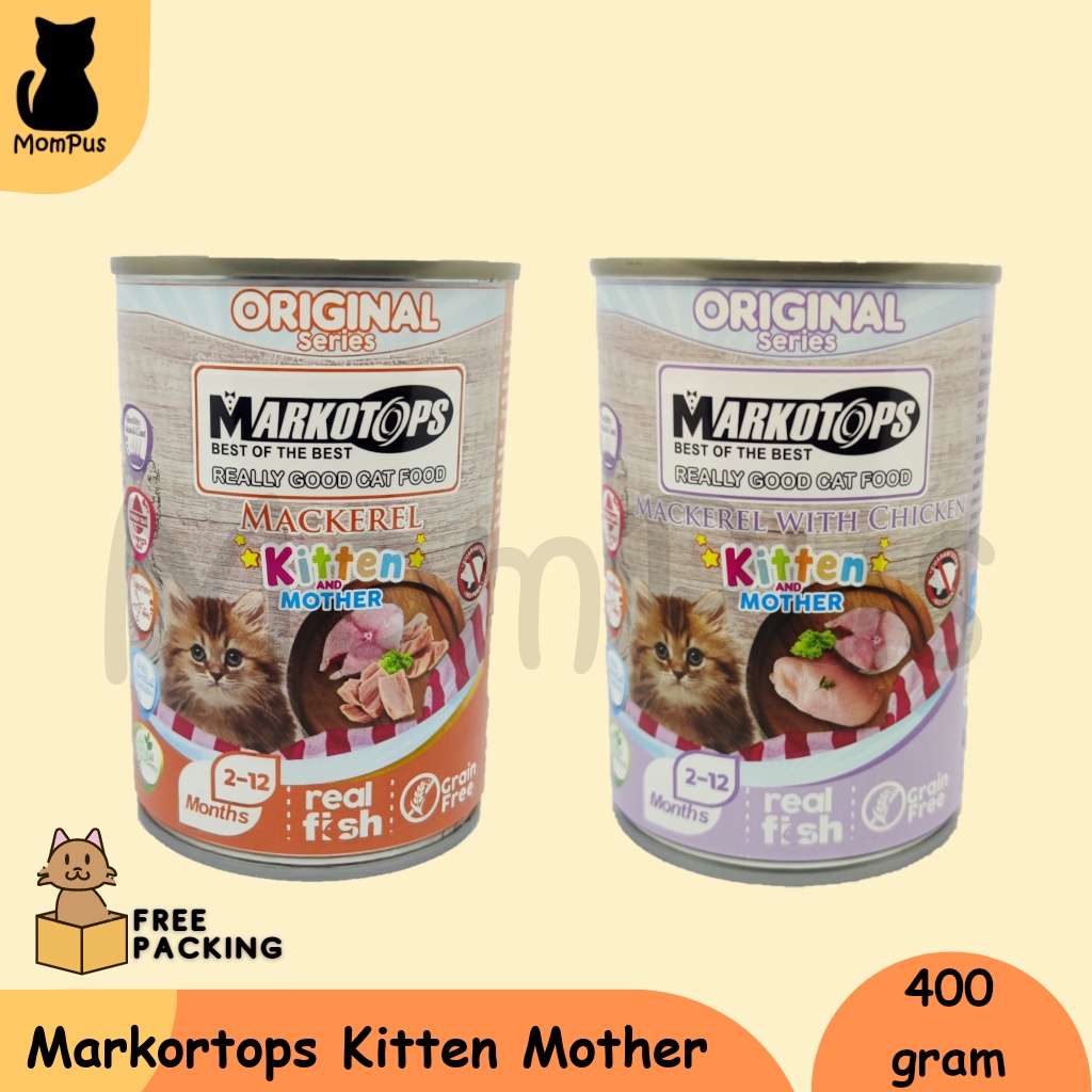 Jual Markotops Kaleng Seri Original Kitten Mother Makanan Kucing Basah Gr Shopee Indonesia