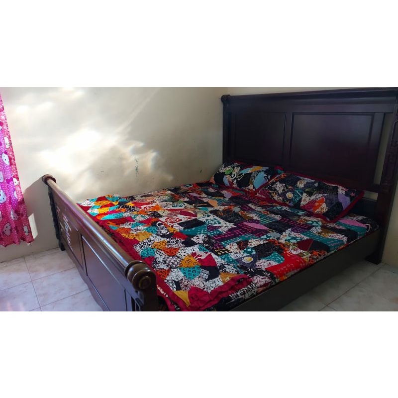 seprei perca batik zigzag rayon 180x200x20 batik pekalongan batik Indonesia batik tulis seprei halus