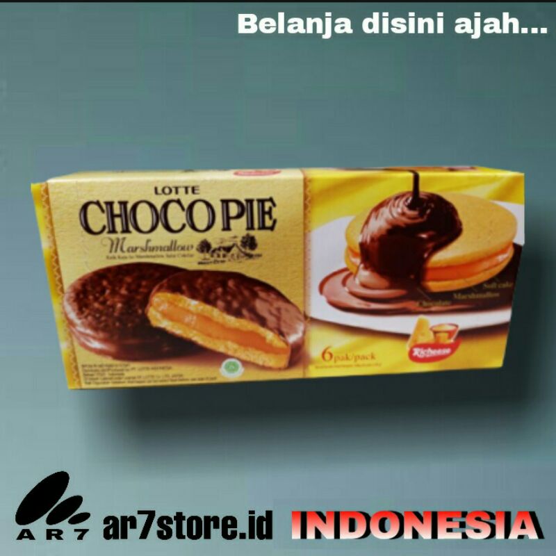 

CHOCOPIE Rasa coklat,keju 336gr 1 pack isi 12 pcs @28gr