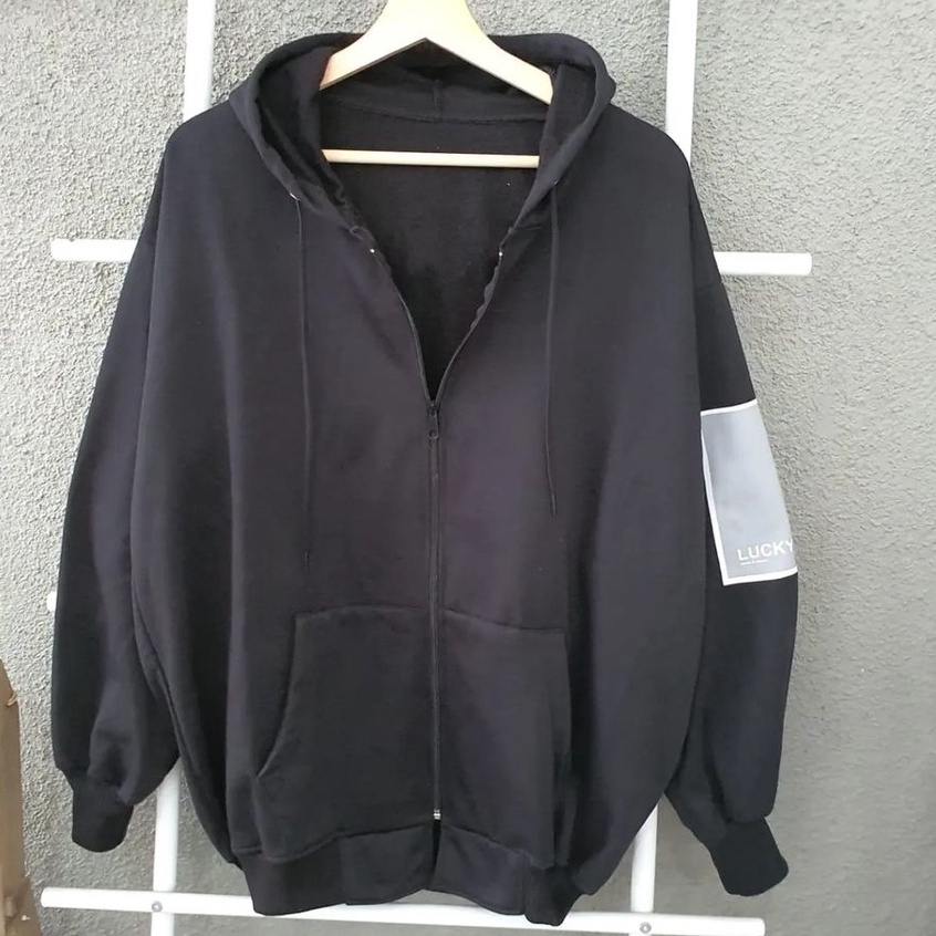 Zanah Jaket Zipper Pria/Wanita Lucky Five XXL