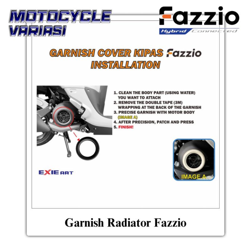 Garnis Garnish Fazzio Cover Kipas Radiator Fazzio Berkualitas Premium