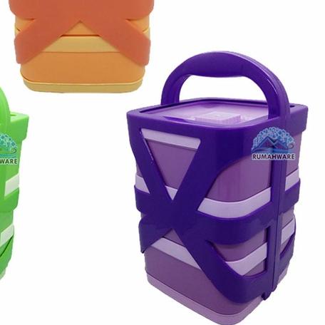 ☁ RANTANG PLASTIK / OMPRENG SUSUN 3 MURAH GROSIR WARNA ACAK ➾