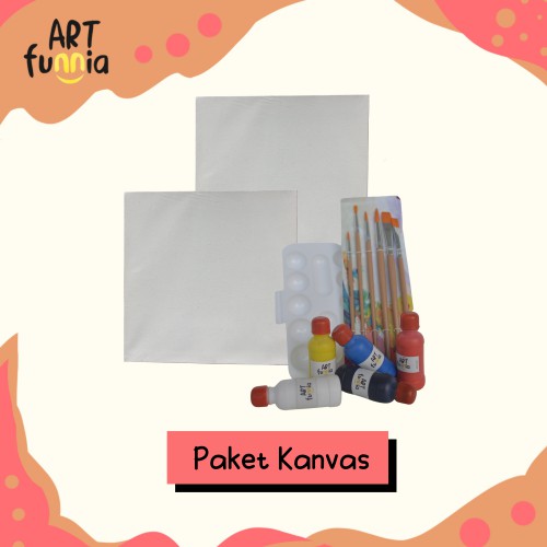 

Paket Kanvas/Kanvas Lukis 30x30 cm/Paket Lengkap Kanvas Lukis
