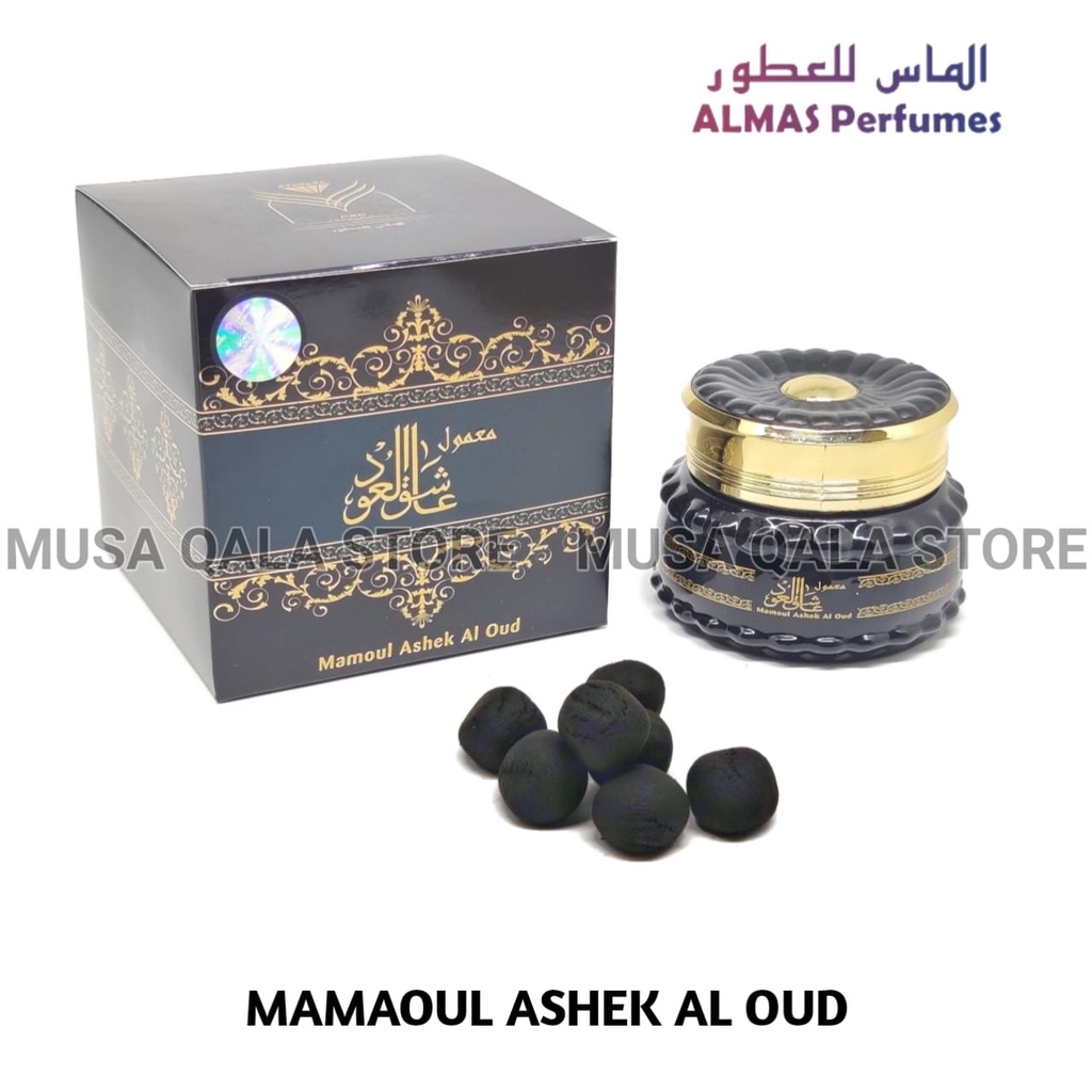 Bakhour Mamoul Almas Ashek Al Oud Bukhur Mamul Mamol Bakhoor Mamool Buhur Asli Saudi 60gr Pengahrum Ruangan Aromaterapy