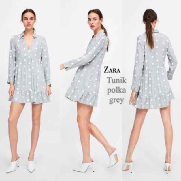 【〄 ORIGINAL】TUNIK POLKADOT ZARA
