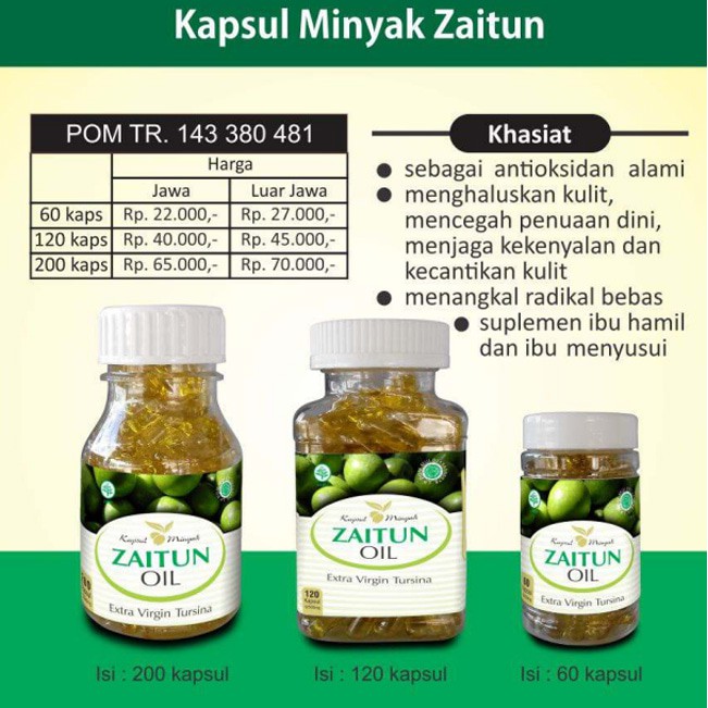 Terlarisss Kapsul Minyak Zaitun Extra Virgin Hiu 200 Kapsul Shopee Indonesia