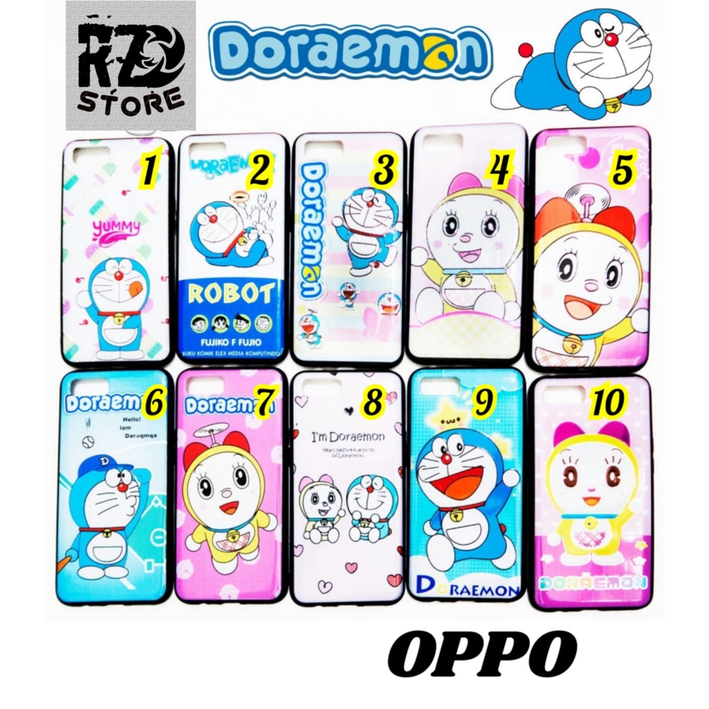 HARD CASE KARAKTER DORAEMON glossy OPPO   A5 A9 A33 A53 2020 CASE CASING