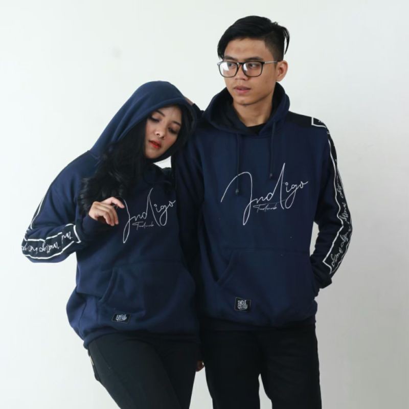 SWEATER HOODIE COUPLE PASANGAN DISTRO PRIA INDIGO ORIGINAL SWEATER HOODIE COUPLE PASANGAN DISTRO PRIA INDIGO ORIGINAL