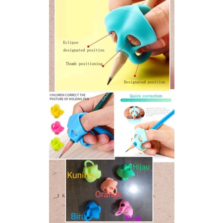 

alat Bantu menulis / alat Bantu pegang pensil 3jari