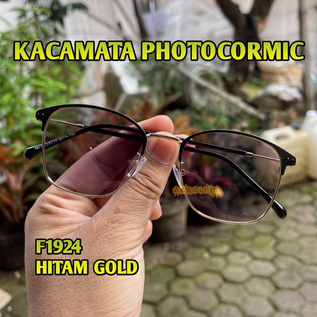 [TERMURAH] Kacamata Photocromic Korea / Anti Radiasi 2 In 1 Potokromik Photochromic Pria Wanita Fotocromic Potocromic