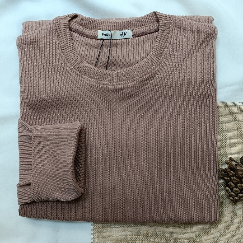 PART II Kaos Rib Premium / Kaos Grosir / Kaos Rib Premium Tebal / Kaos Lengan Panjang Termurah-Milo