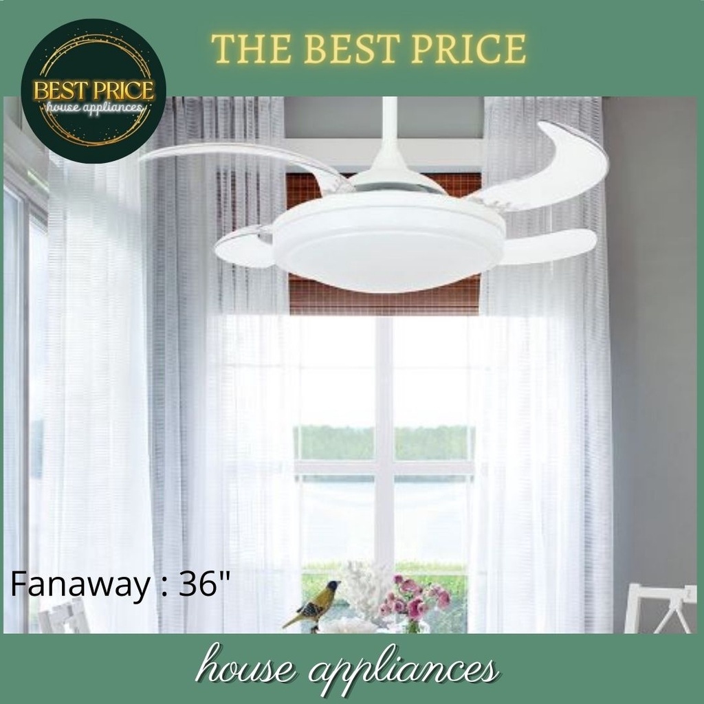MT.EDMA / EDMA FANAWAY 36in / Kipas angin gantung dekorasi / Lampu hias