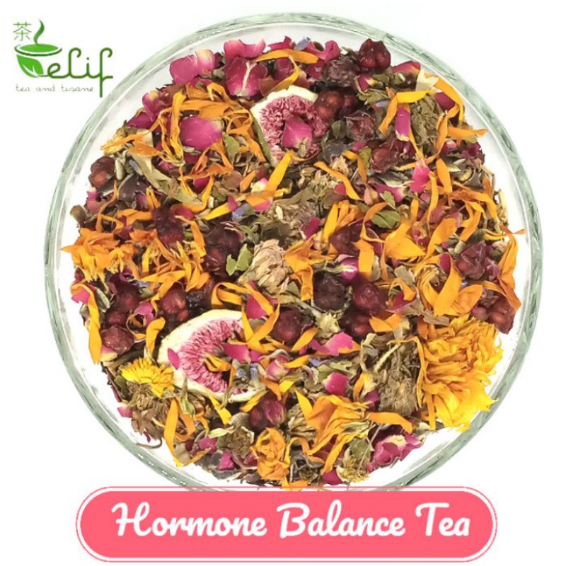 

ELIF TEA Hormone Balance Tea : Red Clover, Vitex, Lemon Balm, Schisandra fruit