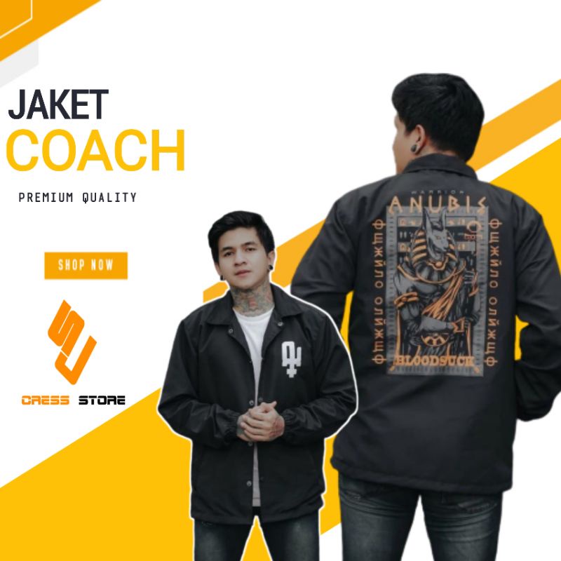 Jaket coach pria jaket coach wanita Salvio hexia special ANUBIS bahan parasut