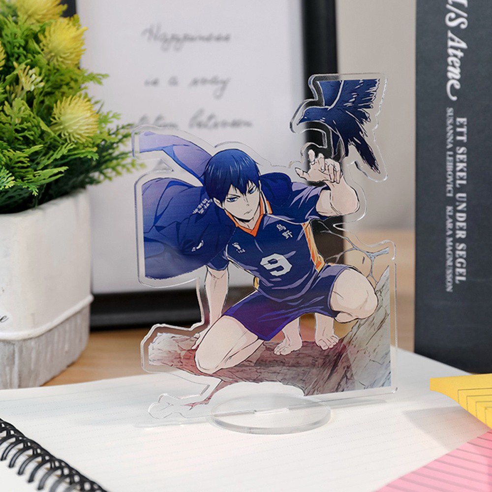 Lanfy Plat Akrilik Model Anime Haikyuu Ukuran 13cm Untuk Dekorasi Meja