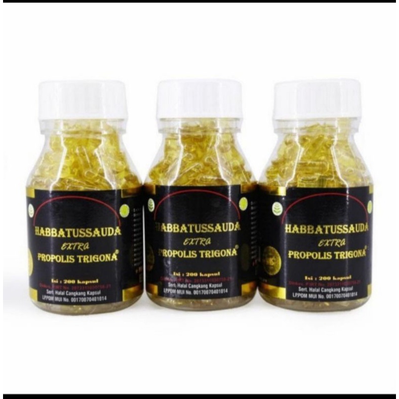 Habbatussauda 4 in 1 extra Propolis Trigona  200 Kapsul