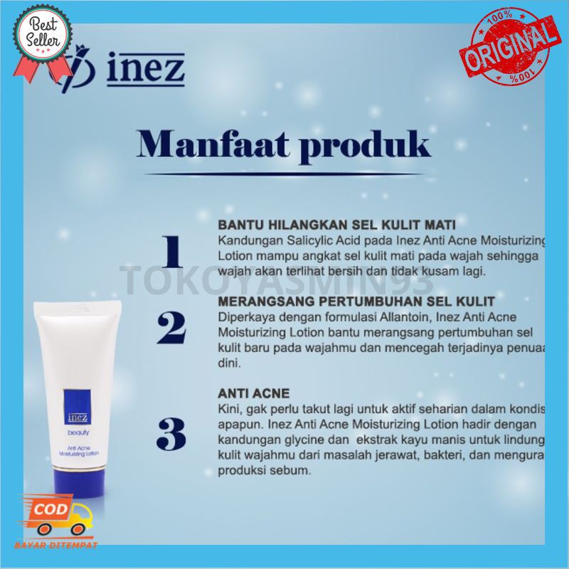 Inez Anti Acne Moisturizing Lotion Murah