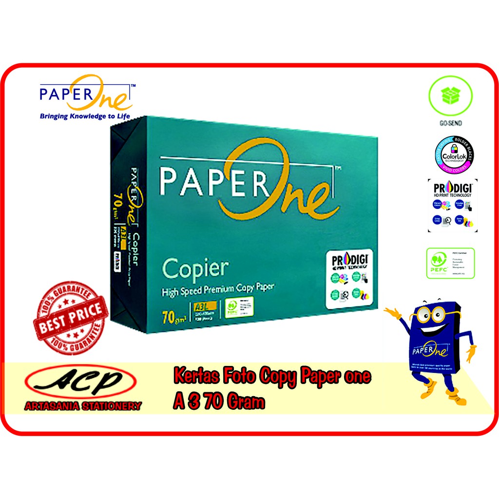 

Kertas Fotocopy HVS murah Paper one A3 70 gram