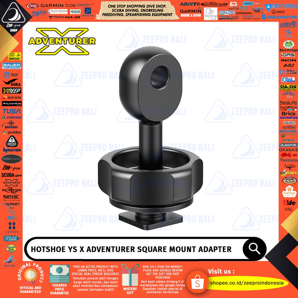 Hotshoe to YS Adapter XAdventurer Sqaure Mount Diving Camera Tray