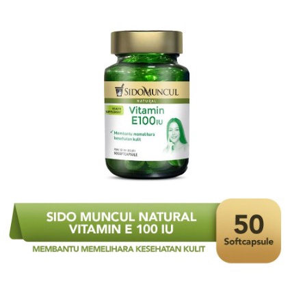 

Sido Muncul Natural Vitamin E 100 IU Soft Capsule 50 Kapsul