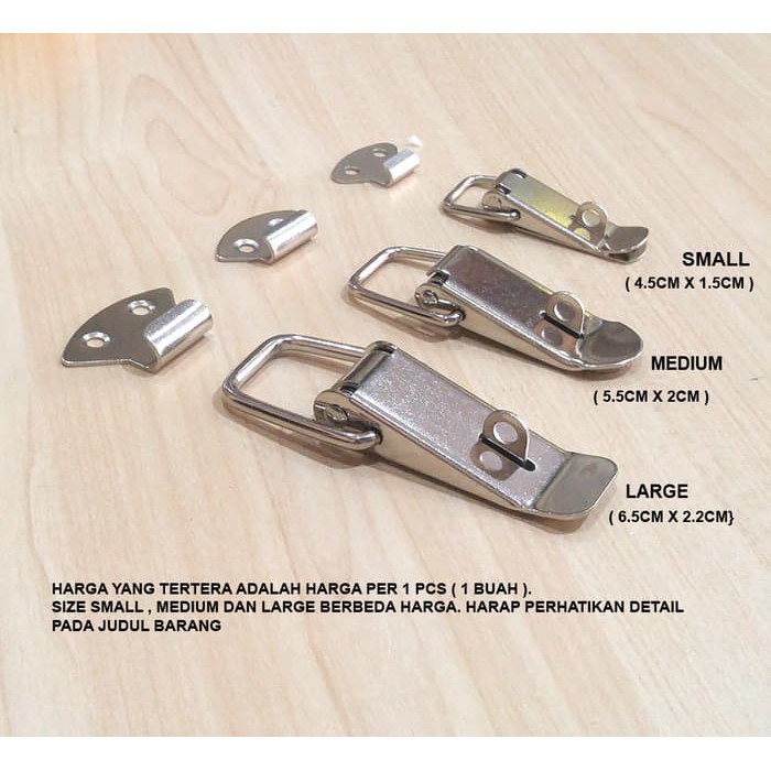 Kaitan Koper Size Large / Kaitan Peti / Overval + Kunci