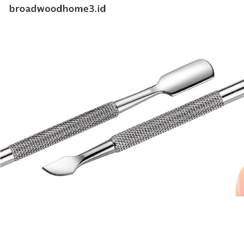 Sendok Pendorong Kutikula Bahan Stainless Steel Untuk Manicure