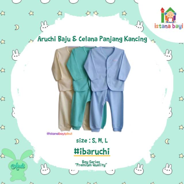 Aruchi Celana Panjang - Warna New Born (0-3 bulan)/Celana bayi/Aruchi celana bayi/pakaian bayi