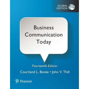 BUSINESS COMMUNICATION TODAY 14ED:GLOBAL EDITION