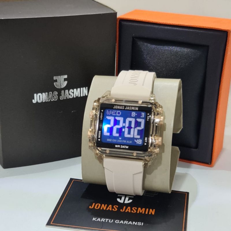 Jam Tangan Wanita Fashion Digital Jonas Jasmin 5315 Rubber Original