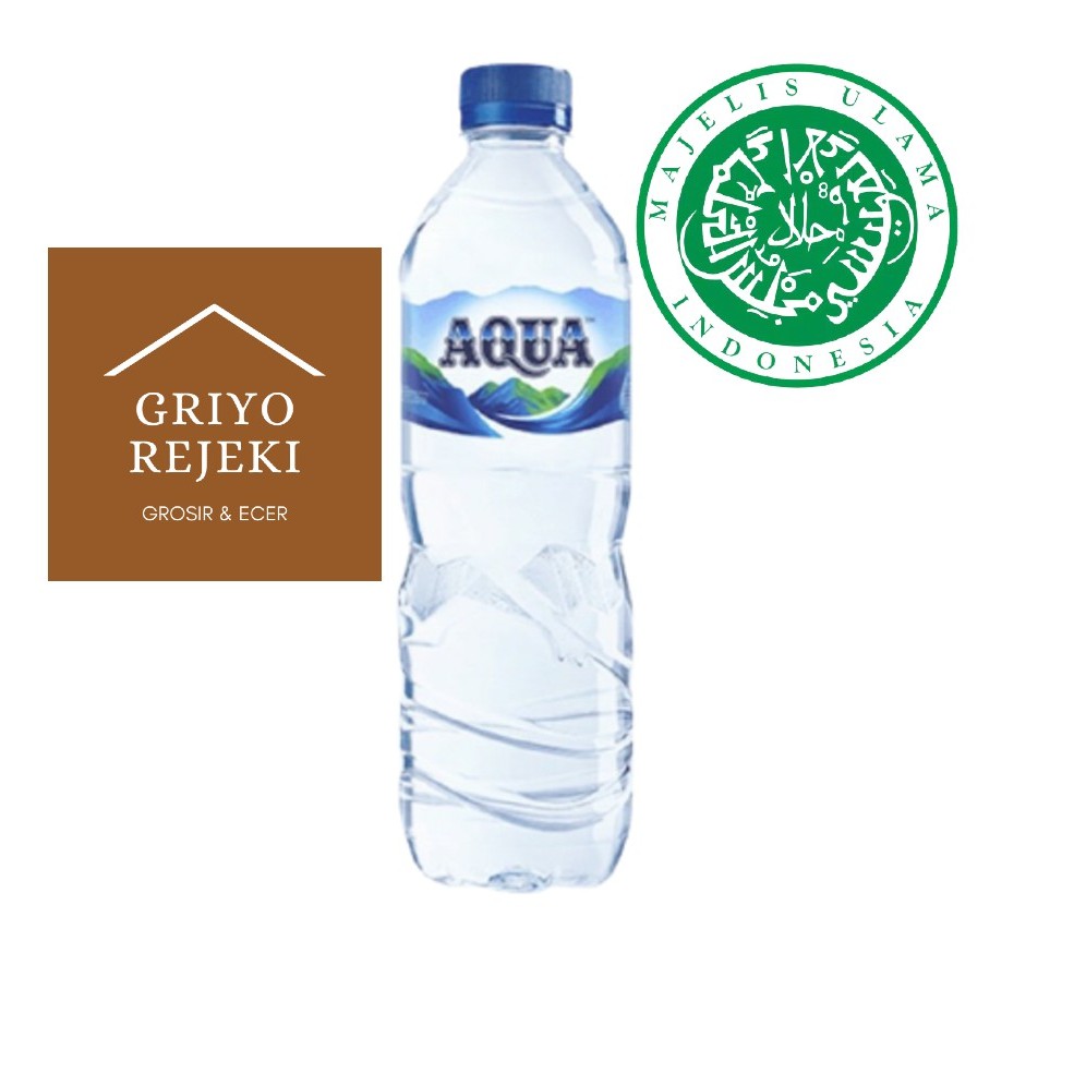 AQUA Air Mineral 600ml 1 Dus (24 Botol Sedang)