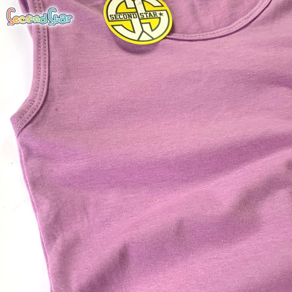 Second Star Baju Kaos Distro Anak Laki laki Perempuan Premium Singlet Anak usia 1 - 3 tahun warna pastel