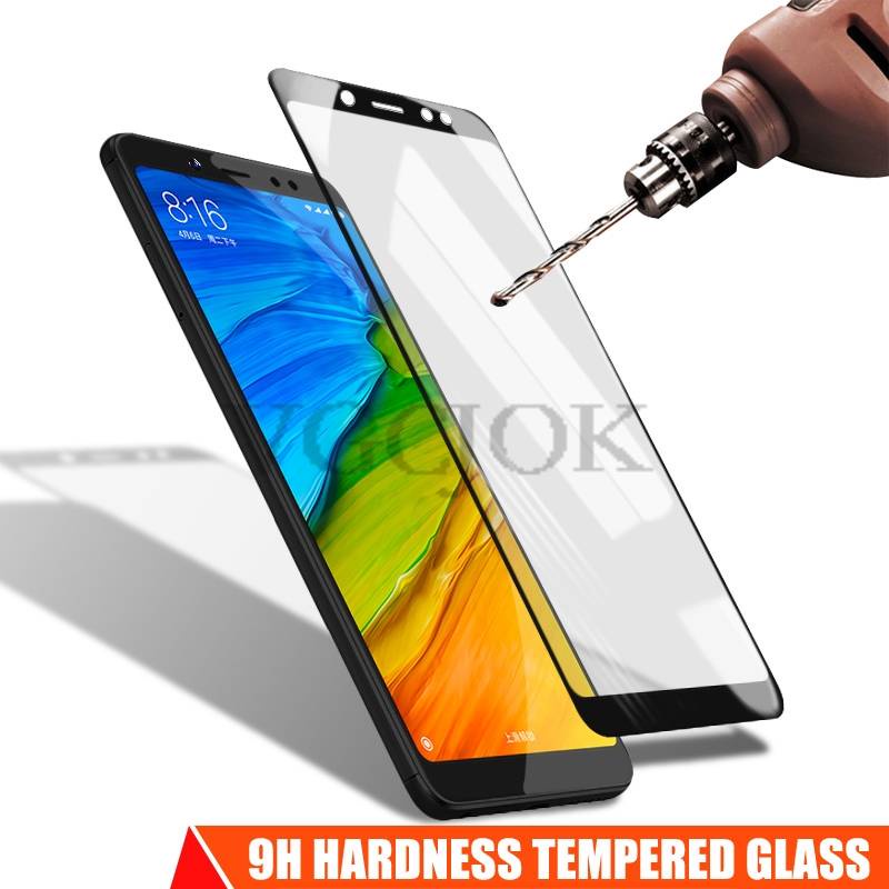 9D Tempered Glass For Xiaomi Redmi 5 Plus 5A Go 6 6A 7A S2 Full Cover Screen Protector On Redmi Note 5 5A 6 Pro Protective Film