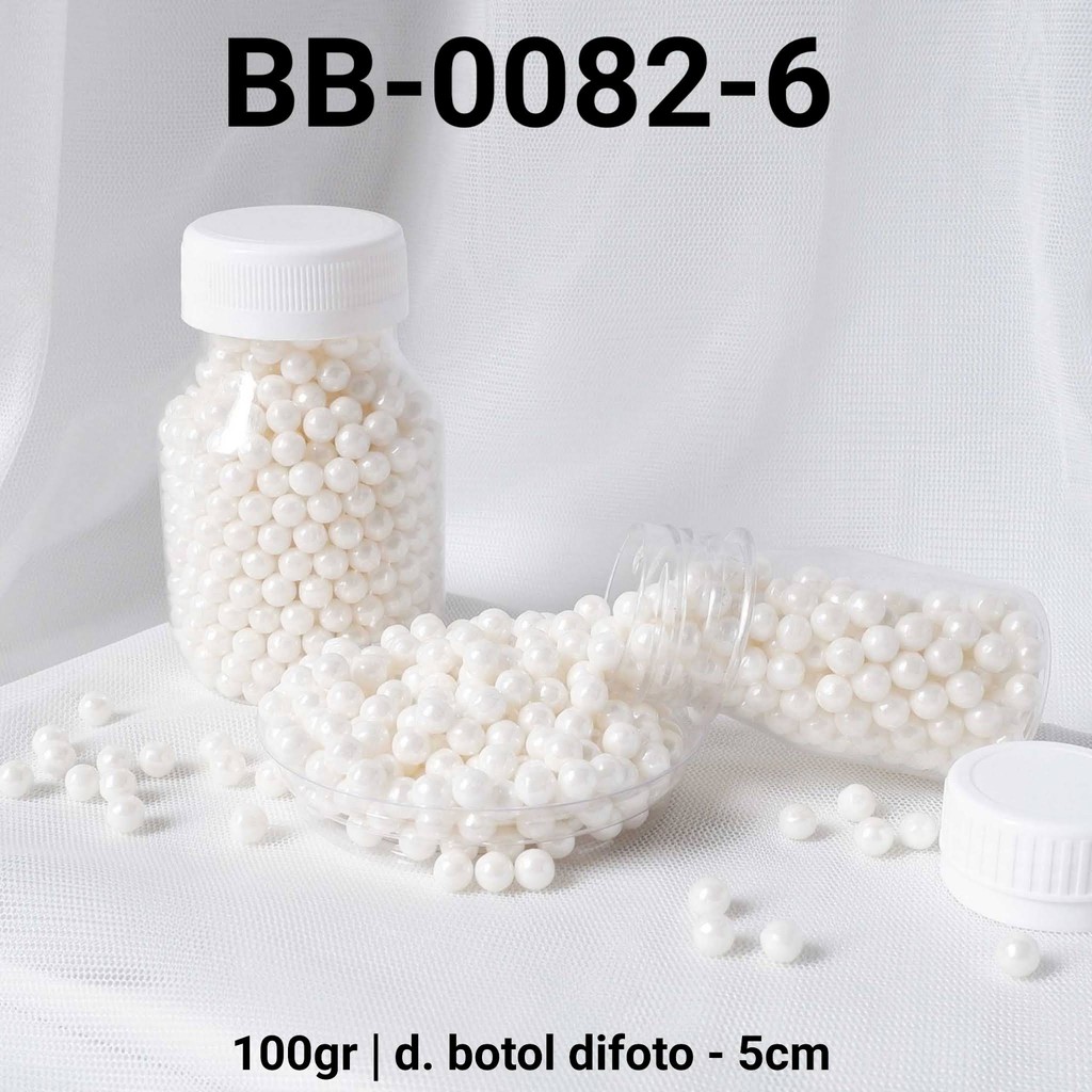 BB-0082-6 Sprinkles sprinkle sprinkel 100gr 100 gram mutiara putih yamama baking grosir murah sprinkles cake dekorasi mutiara trimit decoration story sprinklestory sprinklesstory sprinkle story