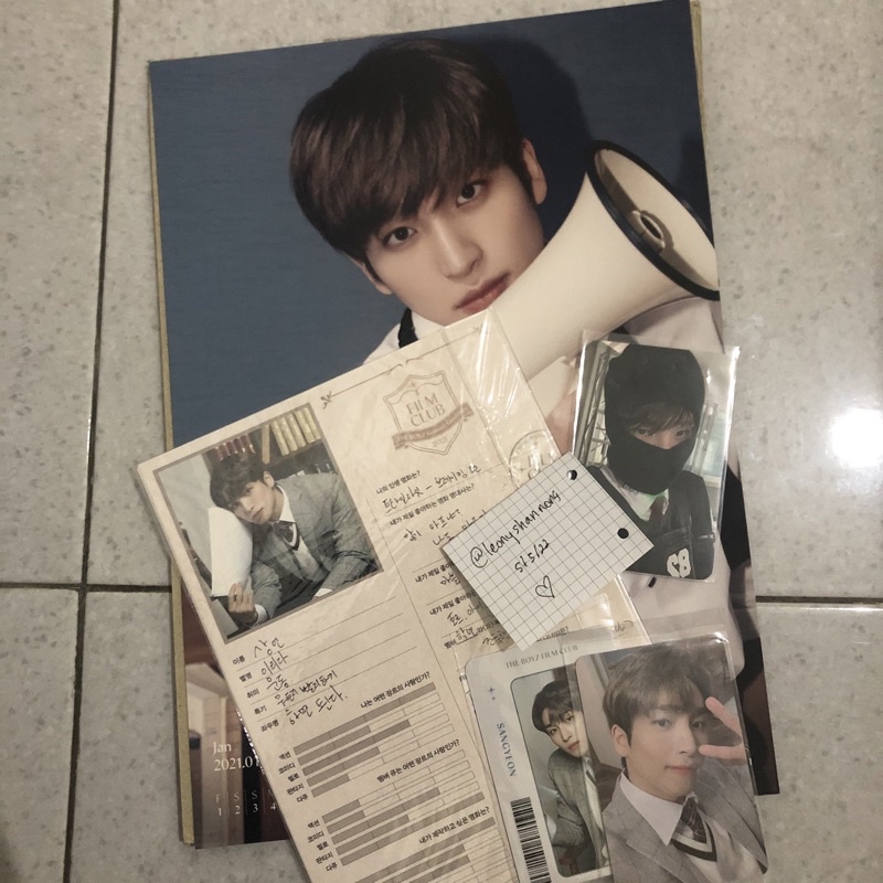 [BOOKED] THE BOYZ SANGYEON PHOTOCARD EVERLINE 1 MAVERICK