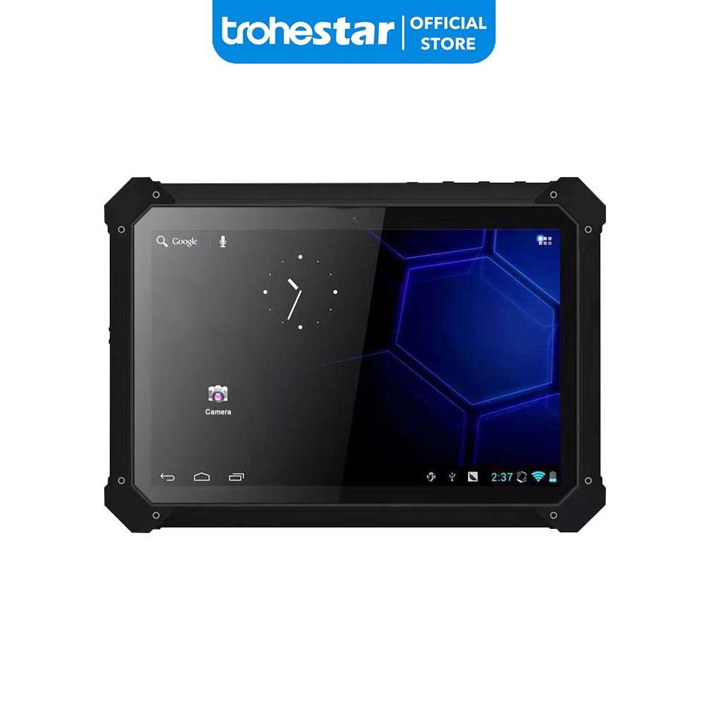 TROHESTAR Tablet Kasar 700nit Sunlight Dapat Dibaca 10,1 inci Tablet Kasar, 4G LTE, GPS, Tahan Air, 