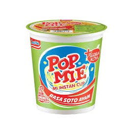 POP MIE Varian Kuah ( Rasa Ayam, Baso, Kari, Soto, Ayam Bawang, Pedes Dower ) Uk 75gr